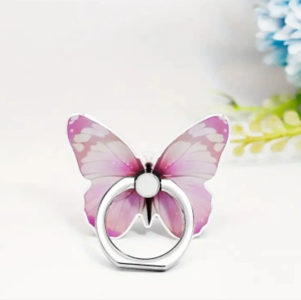 Cellphone Butterfly Ring Holder Rotates 360 Degrees,‎ Cellphone Stand Phone Grip